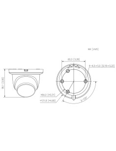 Acheter DAHUA IPC-HDW3249TM-AS-LED-0280B Mini-dôme IP H265 2M FULL COLOR WDR LED 30 m 2.8mm IP67 PoE SD MIC IA 2