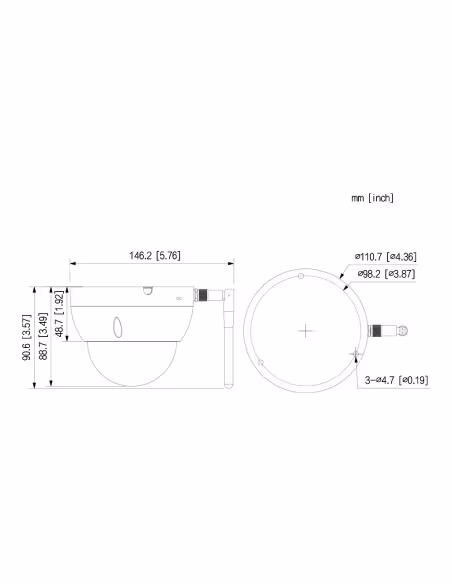 Comprar DAHUA IPC-HDBW1430DE-SW Domo IP H265 4M DN dWDR IR30m 2.8mm IK10 IP67 SD WiFi