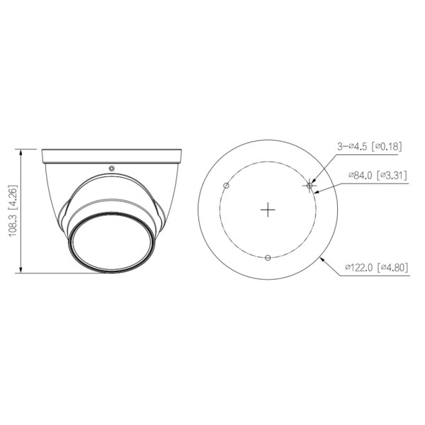 Acheter DAHUA IPC-HDW2441T-ZS-B Mini-dôme IP H265 4 M DN WDR 3DNR Starlight IR 40 m 2.7-13.5VFM IP67 PoE SD MIC IA Couleur Noir