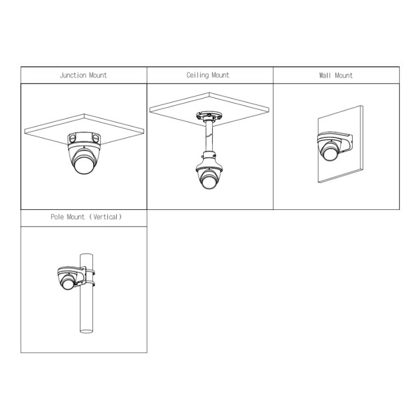Comprar DAHUA IPC-HDW2441T-ZS-B MiniDomo IP H265 4M DN WDR 3DNR Starlight IR40m 2.7-13.5VFM IP67 PoE SD MIC AI Colo Negro