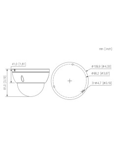 Acheter DAHUA IPC-HDBW2441E-S-0280B Dôme IP H265 4M Jour/Nuit WDR Starlight IR 30 m 2.8mm IK10 IP67 PoE SD IA 2