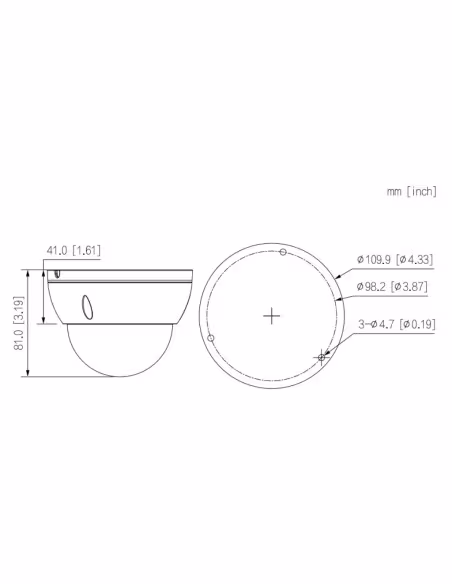 Comprar DAHUA IPC-HDBW2441E-S-0280B Domo IP H265 4M DN WDR Starlight IR30m 2.8mm IK10 IP67 PoE SD AI