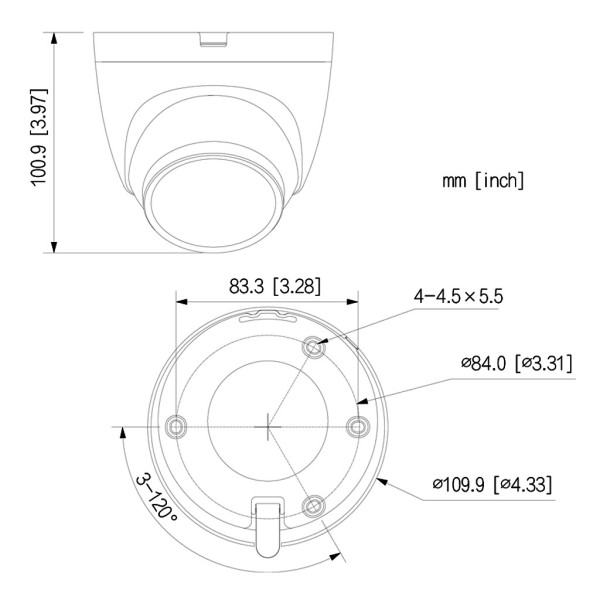 Kaufen DAHUA IPC-HDW2449T-S-IL Mini-Dome-IP-Kamera 4 MP H.265 Full Color WDR IVS SMD Dual-Beleuchtung LED 30 m/IR 30 m 2.8mm IP6