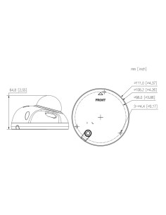 Acheter DAHUA IPC-HDBW3441F-AS-0280B-S2 Dôme IP H265 4 Mpx Jour/Nuit WDR Starlight IVS IR 30 m 2.8mm IK10 IP67 PoE SD MIC AUDIO  2