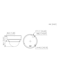 Acquistare DAHUA IPC-HDBW3449E-AS-IL-0280B-B Dome IP H265 4M WDR Illuminazione Dual LED40m/IR40m 2.8mm IK10 IP67 PoE SD AUDIO MI 2