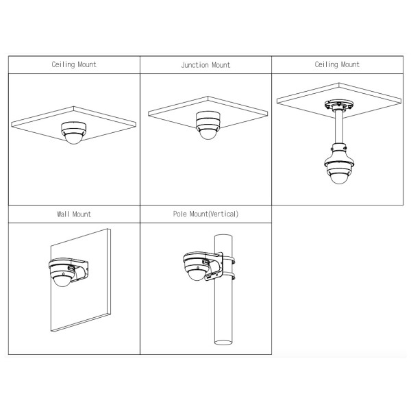 Acheter DAHUA IPC-HDBW3449E-AS-IL-0280B-B Dôme IP H265 4M WDR Éclairage double LED 40 m / IR 40 m 2.8mm IK10 IP67 PoE SD AUDIO M