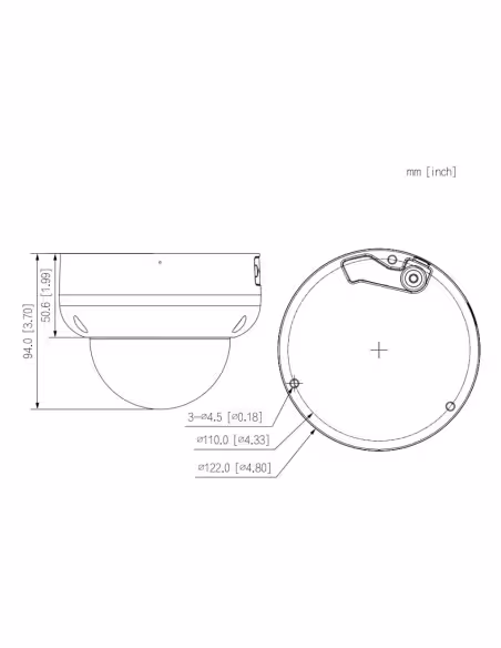 Acquistare DAHUA IPC-HDBW3449R-ZS-IL Dome IP 4MP H265 FULL COLOR WDR Illuminazione doppia LED 50 m/IR 50 m 2.7-13.5mm IP67 IK10