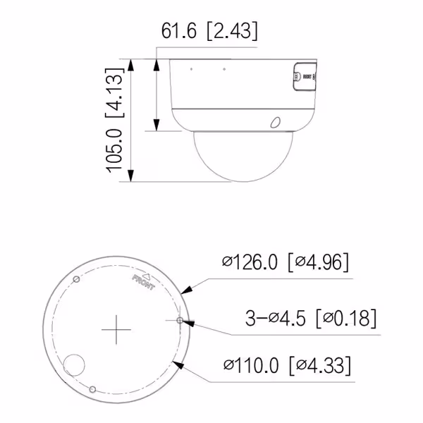 Kaufen DAHUA IPC-HDBW3449R1-ZAS-PV-S5-B IP-Dome TiOC 3.0 H265 4M WDR Duale Beleuchtung LED40m/IR50m 2.7-13.5VFM IP67 IK10 PoE MI