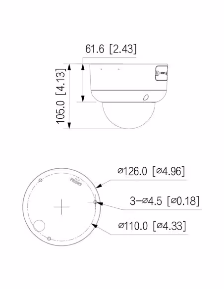 Kaufen DAHUA IPC-HDBW3449R1-ZAS-PV-S5-B IP-Dome TiOC 3.0 H265 4M WDR Duale Beleuchtung LED40m/IR50m 2.7-13.5VFM IP67 IK10 PoE MI