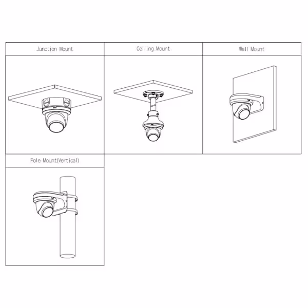 Kaufen DAHUA IPC-HDW5442TM-ASE-0280B-S3 Mini-Dome-IP-Kamera H.265 4 MP WDR 140 dB Deeplight IR 50 m 2.8mm IP67 PoE AUDIO MIC E/A