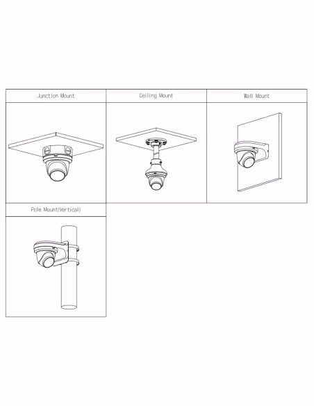 Acquistare DAHUA IPC-HDW5442TM-ASE-0280B-S3 MiniDome IP H265 4M WDR140dB Deeplight IR50m 2.8mm IP67 PoE AUDIO MIC I/O AI