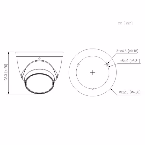 Kaufen DAHUA IPC-HDW5442T-ZE-S3 Mini-Dome-IP-Kamera H.265 4 MP WDR 140 dB Deeplight IR 40 m 2,7–12 mm Varioobjektiv IP67 PoE Mik