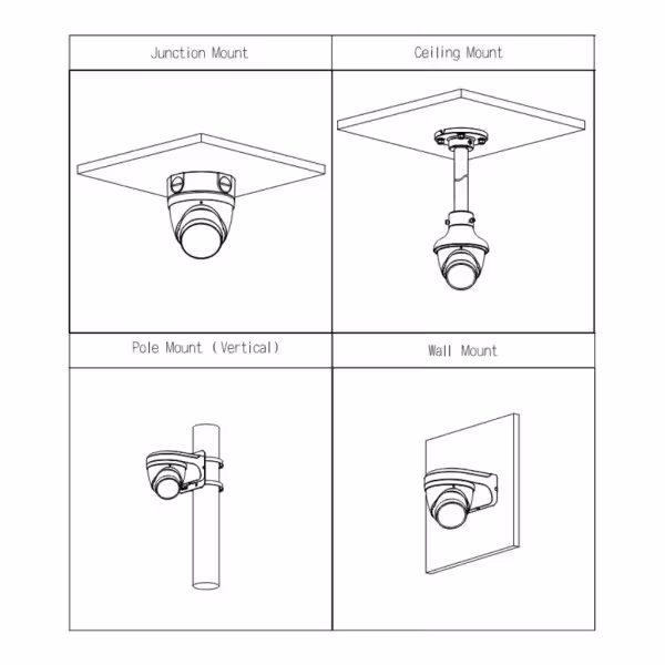 Kaufen DAHUA IPC-HDW5442T-ZE-S3 Mini-Dome-IP-Kamera H.265 4 MP WDR 140 dB Deeplight IR 40 m 2,7–12 mm Varioobjektiv IP67 PoE Mik