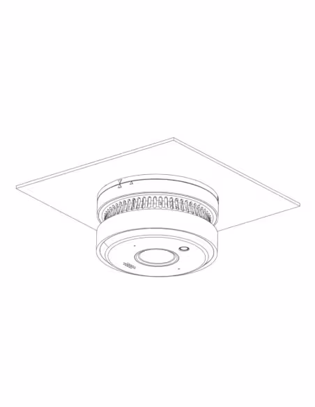 Comprar DAHUA HY-SAV849HA-E Cámara circular IP 5M DN WDR90dB 3DNR IR20m 2.0mm AUDIO MIC E/S con detección de humo e incendio AI