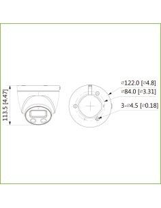 Kaufen DAHUA IPC-HDW5541H-AS-PV Mini-Dome-IP H.265 KI 5MP Tag/Nacht Smart WDR Starlight IR 50 m + LED-Weißlicht 2.8mm IP67 PoE S 2