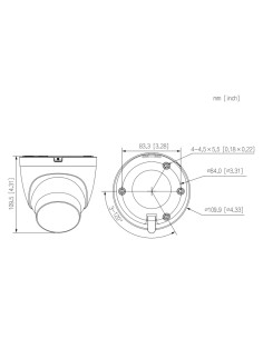 Acheter DAHUA IPC-HDW2649T-S-LED-0280B-PRO Mini-dôme IP WizColor PRO H265 6M WDR LED 30 m 2.8mm IP67 PoE SD MIC IA 2
