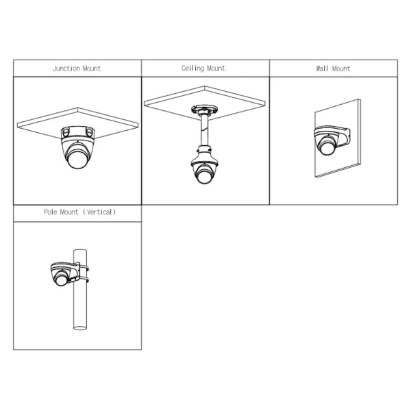 Acquista DAHUA IPC-HDW3649T-ZS-IL MiniDome IP 6M H265 FULL COLOR WDR Illuminazione doppia LED 50 m/IR 50 m 2.7-13.5mm IP67 PoE M