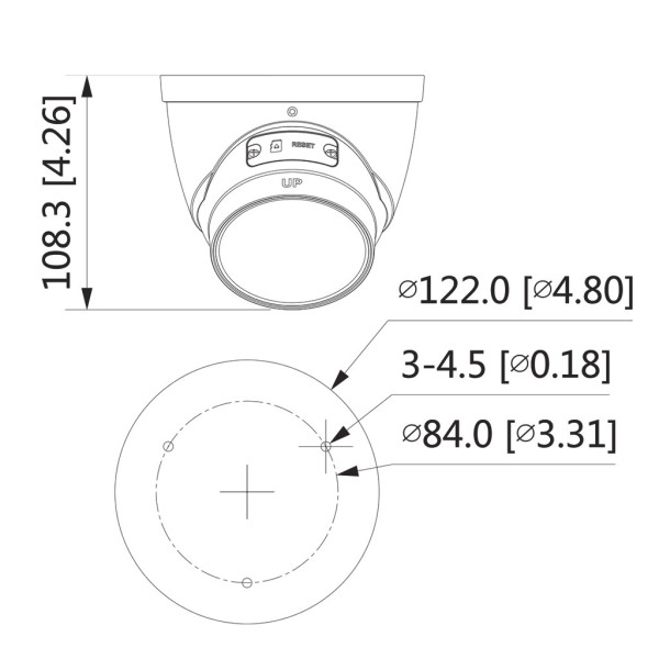 Kaufen DAHUA IPC-HDW3841T-ZS-S2 Mini-Dome-IP-Kamera H.265 8 MP 4K WDR Starlight IR 40 m 2.7-13.5VFM IP67 PoE SD MIC KI