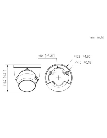 Kaufen DAHUA IPC-HDW5849H-ASE-LED MiniDomo IP H265 8M FULL COLOR 2.0 WDR140dB Starlight 2LED50m 2.8mm IP67 ePoE AUDIO MIC E/S A