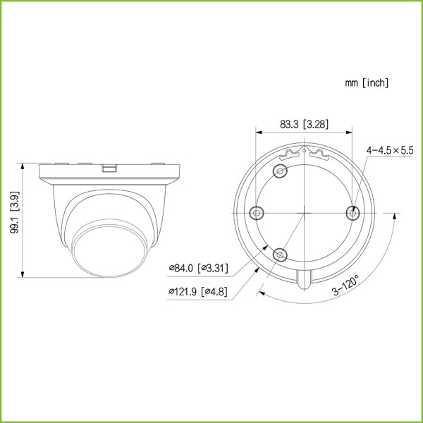Kaufen DAHUA IPC-HDW5842TM-SE-S2 Mini-Dome-IP H265 8M WDR Starlight+ IR30m 2.8mm IP67 ePoE SD MIC Schnell zu installieren KI