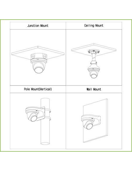 Comprar DAHUA IPC-HDW5842TM-SE-S2 MiniDomo IP H265 8M WDR Starlight+ IR30m 2.8mm IP67 ePoE SD MIC Quick-to-install AI