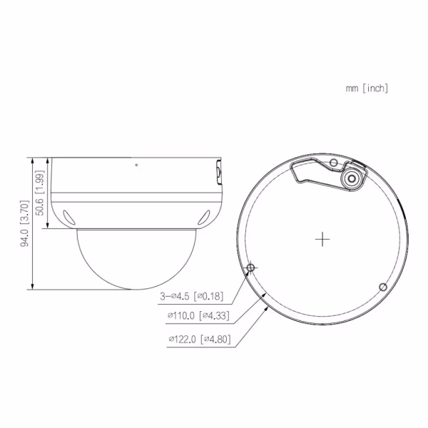 Comprar DAHUA IPC-HDBW5842R-ASE-0600B-S3 Domo IP H265 8M WDR Deeplight IR50m 6mm IK10  IP67 ePoE SD AUDIO MIC E/S AI
