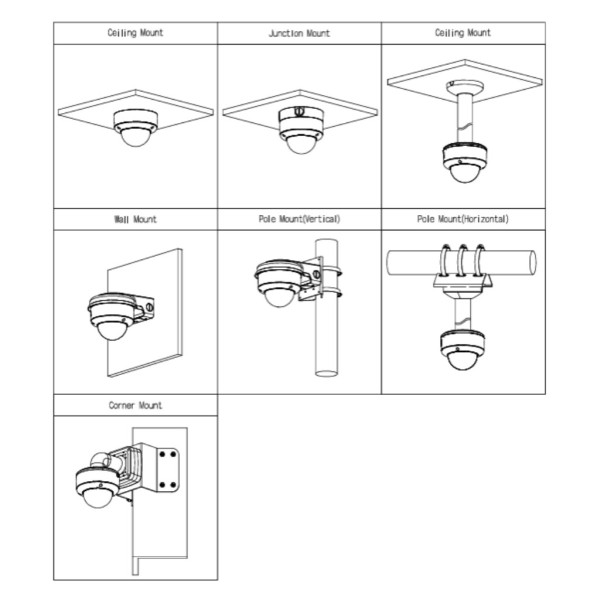 Acheter DAHUA IPC-HDBW5859E1-ZE-IL Dôme IP H265 8M WDR Éclairage double LED 50 m / IR 60 m 2,7–12 VFM IK10 IP67 ePoE SD AUDIO MI