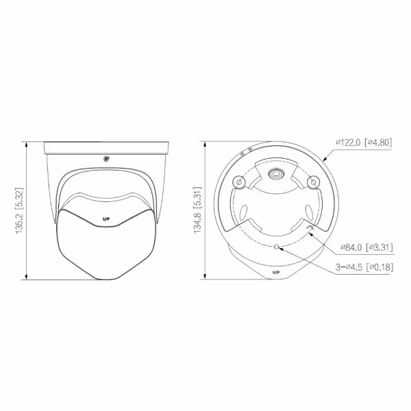Kaufen DAHUA IPC-PDW3849-A180-AS-PV IP-Dome H265 2x4M TiOC DUAL-LENS SPLICING FULL COLOR WDR Starlight LED25m/IR20m 2.8mm IP67