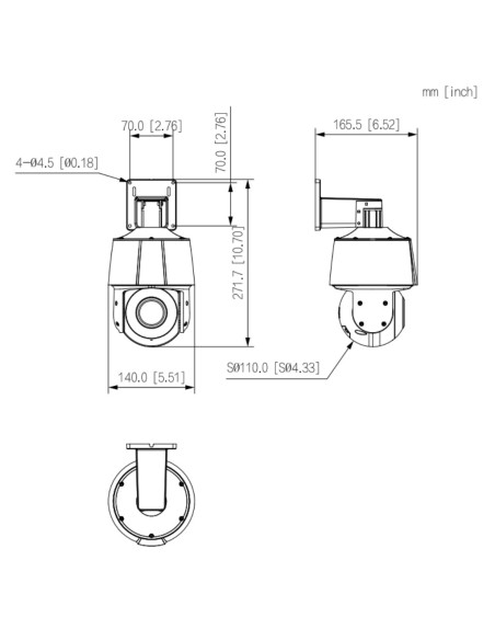 Kaufen DAHUA SD3A400-GN-A-PV PT-IP-Kamera 4MP H.265 Full Color dWDR Duale Beleuchtung LED 30 m / IR 30 m 4 mm Starlight IP66 PoE