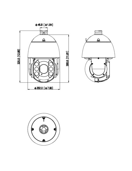 Comprar DAHUA SD6C3432GB-HNR-A-PV1 Domo PTZ IP 4M TiOC H265 WDR Starlight Iluminación Dual LED50m/IR150m 32x IP66 PoE+ AUDIO E/S