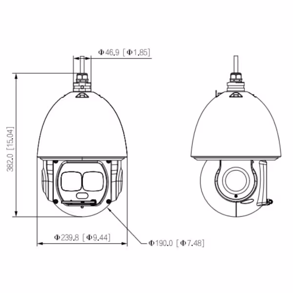 Kaufen DAHUA SD6AL445GB-HNV-IR Dome PTZ IP 4M WDR Starlight IR300m 45x IP67 Hi-POE AUDIO E/A KI