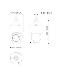 Acquistare DAHUA SD4D825MB-HNR Dome PTZ IP 8M H265 Illuminazione doppia LED100m/IR100m 25x IP67 PoE AUDIO I/O AI 2