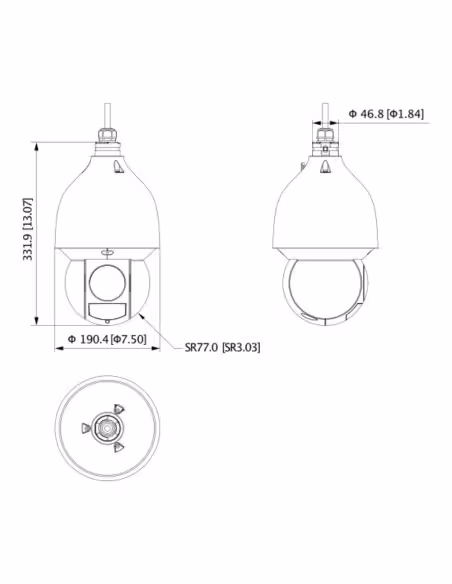 Kaufen DAHUA SD5A825GA-HNR Dome PTZ IP 8M DN WDR Starlight+ IVS IR150m 25X IP67 IK10 PoE+ AUDIO E/A KI