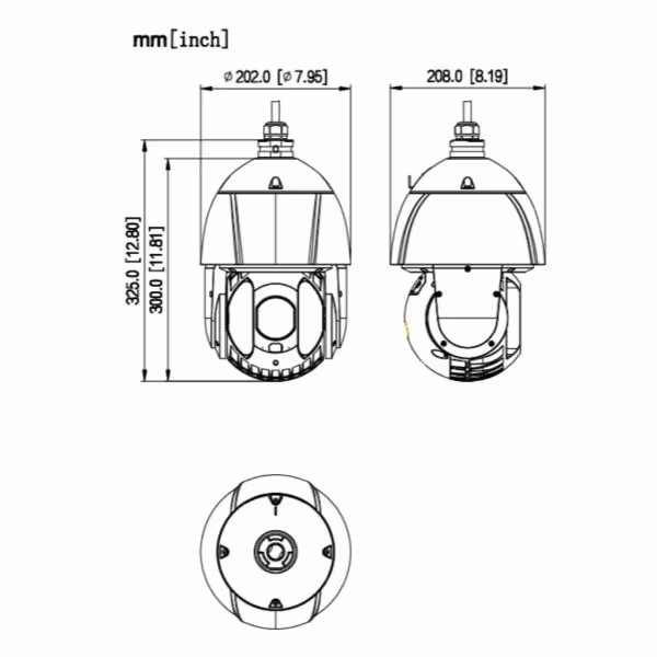 Kaufen DAHUA SD6E825MA-HNR-A-PV1 Dome PTZ IP 8M TiOC H265 WDR Duale Beleuchtung LED100m/IR250m 25x IP67 IK10 PoE+ AUDIO E/A KI