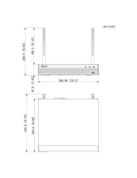 Acquistare DAHUA NVR1108HS-W-S2-CE NVR 8 canali 40 Mbps H265 HDMI 1 HDD WiFi antenna duale
