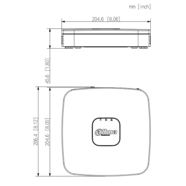 Kaufen DAHUA NVR2108-4KS3 NVR 8 Kanäle 80 Mbps H.265 4K HDMI 1 HDD