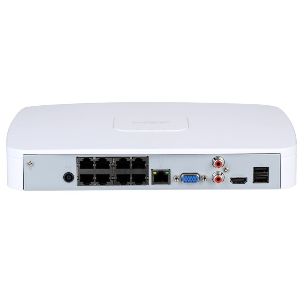 Acheter DAHUA NVR2108-8P-4KS3 NVR 8 canaux 144 Mbps H265 4K HDMI 8 PoE 1 disque dur