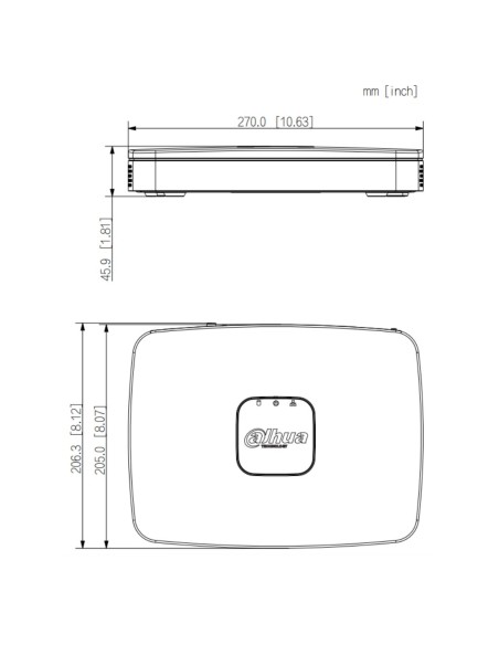 Kaufen DAHUA NVR2108-8P-4KS3 NVR 8 Kanäle 144 Mbit/s H.265 4K HDMI 8PoE 1 HDD
