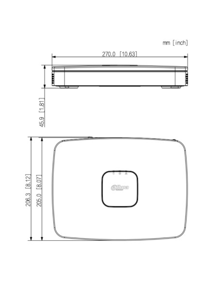 Acquistare DAHUA NVR2108-8P-I2 NVR 8ch 144Mbps H265 HDMI 8PoE 1HDD AI