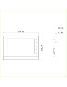 Kaufen DAHUA VTH1550CHW-2-S1 Innenmonitor 7" zur Aufputzmontage für 2-Draht-Video-Türsprechanlage SD 6E 1S Alarm Weiß 2