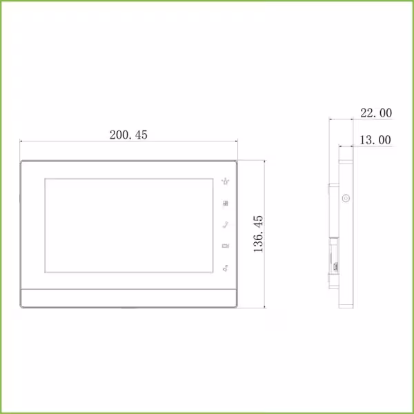 Acheter DAHUA VTH1550CHW-2-S1 Moniteur intérieur 7" en saillie pour vidéophone 2 fils SD 6E 1S alarme blanc