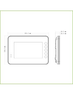 Kaufen DAHUA VTH1560BW 7"-Innenmonitor zur Aufputzmontage für IP-Video-Türsprechanlage, SD 4 GB, 8E, Alarm, Weiß 2
