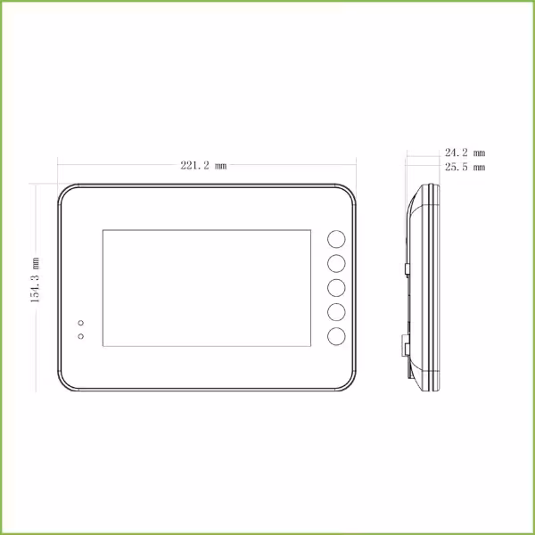 Comprar DAHUA VTH1560BW Monitor Interior 7" de Superficie para Videoportero IP SD 4GB 8E Alarma Blanco
