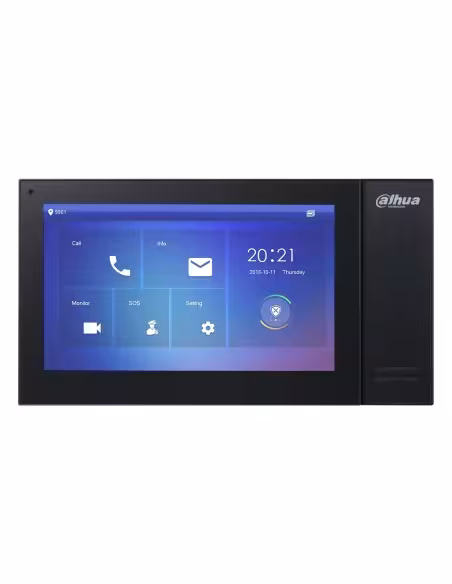 Acquistare DAHUA VTH2421FB-P Monitor interno 7" da superficie per videocitofono IP PoE SD 6E 1S Allarme Nero