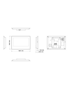 Acheter DAHUA VTH2621GW-WP Moniteur intérieur 7" en saillie pour vidéophone IP WiFi PoE 6E 1S Alarme Blanc 2