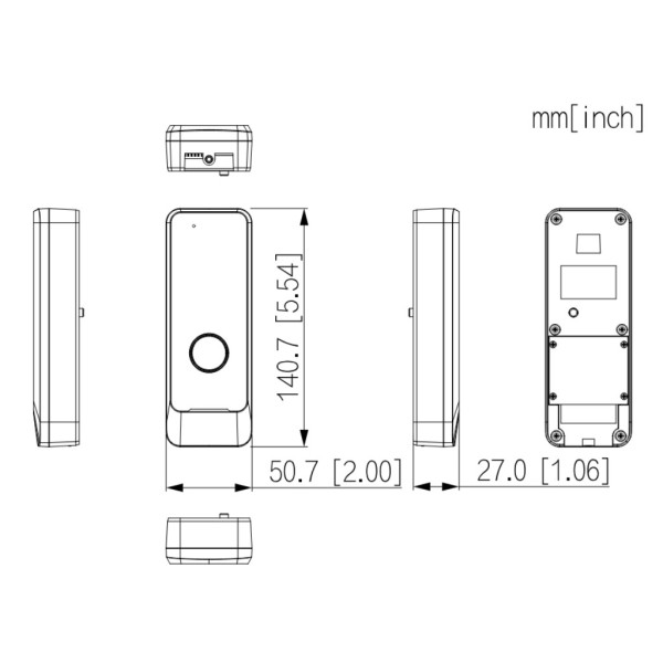 Kaufen DAHUA VTO0301R-W IP-WiFi-Video-Türsprechanlagen-Außenstation ohne Kamera, bidirektionales Audio