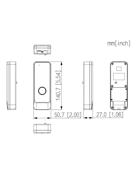 Kaufen DAHUA VTO0301R-W IP-WiFi-Video-Türsprechanlagen-Außenstation ohne Kamera, bidirektionales Audio