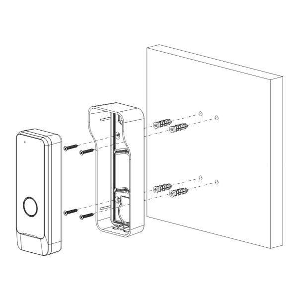 Kaufen DAHUA VTO0301R-W IP-WiFi-Video-Türsprechanlagen-Außenstation ohne Kamera, bidirektionales Audio