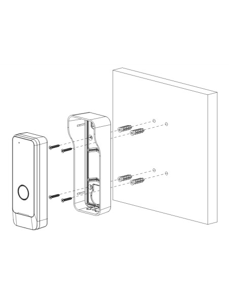 Kaufen DAHUA VTO0301R-W IP-WiFi-Video-Türsprechanlagen-Außenstation ohne Kamera, bidirektionales Audio