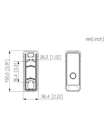 Kaufen DAHUA VTO0301R-W IP-WiFi-Video-Türsprechanlagen-Außenstation ohne Kamera, bidirektionales Audio